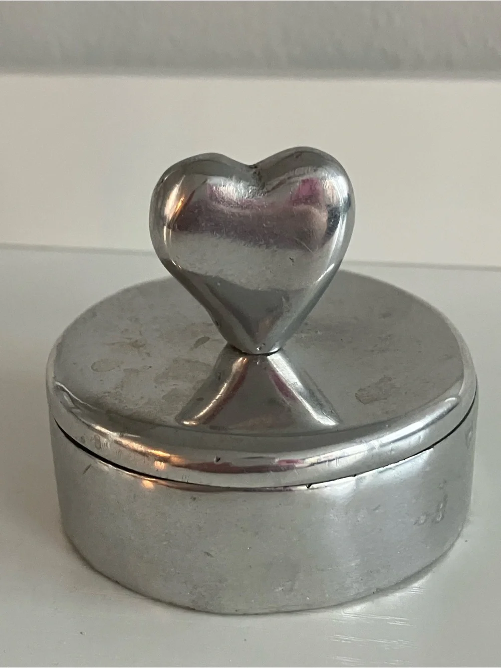 FIGI Graphics Silver Heart Photo Frame and Trinket Box Set